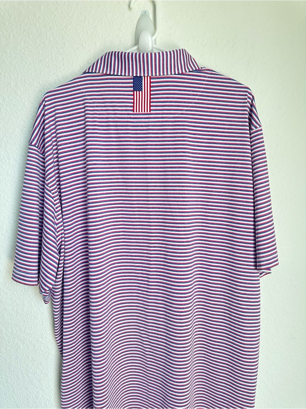 Set of 2 Rhoback Men’s Short Sleeve Performance Polo The Jawn Striped 3XL Golf - Picture 9 of 17